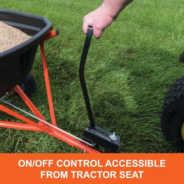 916KEpHY9dL._AC_SL1500-1.jpg Agri-Fab 45-0543 Tow-Behind 100 lb Lawn & Garden Spiker Seeder Spreader