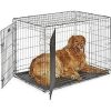 916OE0sVPqL._AC_UL232_SR232232_-1.jpg MidWest Homes for Pets 42-Inch iCrate for Large Breeds, 71-90 lbs, Double Door Folding Dog Crate with Divider Panel, Leak-Proof Tray & Secure Latches, Portable, Durable & Easy to Assemble