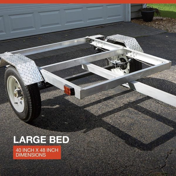 91Vmj6AwtiL._AC_SL1500-3.jpg Ultra-Tow 40in. x 48in. Aluminum Utility Trailer Kit – 1060-Lb. Load Capacity