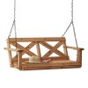 Farmhouse-Porch-Swing-COB.jpg Cedar Farmhouse Porch Swing Light Brown