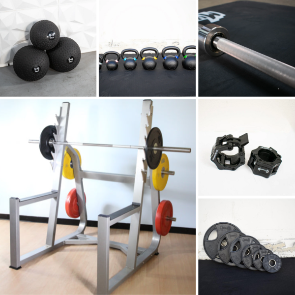FitKit3_NC_028a6730-b5e1-41fb-8ffa-f538ffc017f5.png Commercial Squat Rack Kits – Muscle D Fitness – Gym Storage – Black / Silver