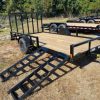 Big Tex 35SA-14BKRSX Single Axle ATV Trailer 83″x14′ Black