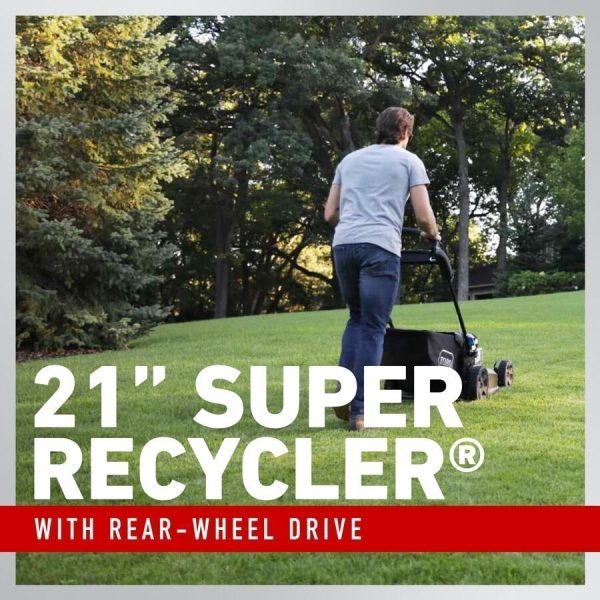 Large_3.jpg 21 in. Super Recycler Personal Pace SmartStow 190cc Briggs&Stratton Electric Start Self Propelled Walk Behind Lawn Mower