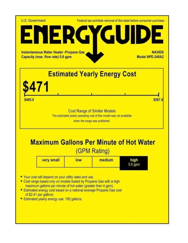 Navien-NPE-240A2-199000-BTU-Condensing-High-Efficiency-Gas-energyrating.jpg Navien NPE-240A2 High efficiency Condensing Tankless Water Heater