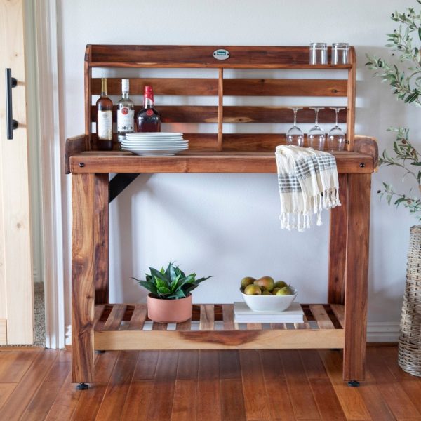 Potting Table/Bench/Serving Bar – Acacia Wood