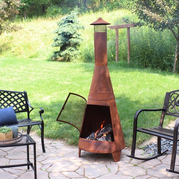 Sunnydaze-70-Rust-Patina-Finish-Steel-Wood-Burning-Chiminea-with-Spark-Screen_d5cc3e46-d35b-4773-9307-9a1fec69352a.82619d2f3b02bfa4df59302e708cadfd.jpg Sunnydaze 70″ Rust Patina Finish Steel Wood-Burning Chiminea with Spark Screen