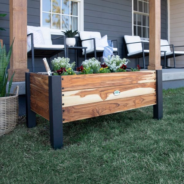 TeakPlanterPriority9-1-1.jpg Planter 100% Authentic Teak Wood