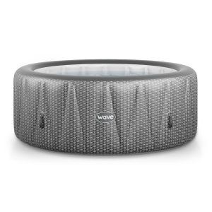 Wave-Atlantic-6-Person-Round-Inflatable-Hot-Tub-Integrated-Heater-Gray-Rattan_dac0d68f-7660-487e-bc88-9813bc6ff20f.0adec68ac021dd78da0446a7264ed355.jpg Wave Atlantic 6-Person Inflatable Hot Tub | Integrated Eco Heater | 130 Aquajet Massage System | Anti-Freeze Protection | Quick 15-Minute Setup | Gray Rattan