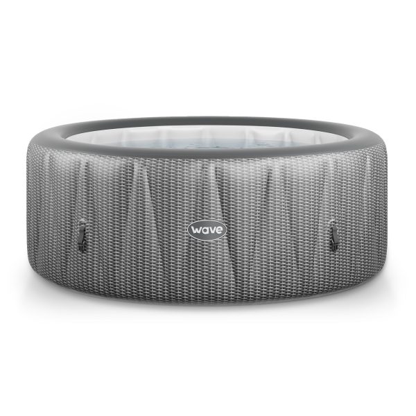 Wave-Atlantic-6-Person-Round-Inflatable-Hot-Tub-Integrated-Heater-Gray-Rattan_dac0d68f-7660-487e-bc88-9813bc6ff20f.0adec68ac021dd78da0446a7264ed355.jpg Wave Atlantic 6-Person Inflatable Hot Tub | Integrated Eco Heater | 130 Aquajet Massage System | Anti-Freeze Protection | Quick 15-Minute Setup | Gray Rattan
