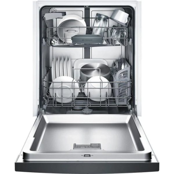 a2-12-1.jpg Bosch 100 Series PureDry 50-Decibel Front Control 24-in Built-In Dishwashers (Fingerprint-Resistant Stainless Steel) ENERGY STAR