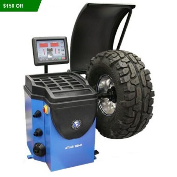 atlas-wb41-150off.jpg Atlas WB41 Self-Calibrating Computer Wheel Balancer