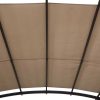 Pergola, Outdoor Steel Arched Pergola with Adjustable Canopy