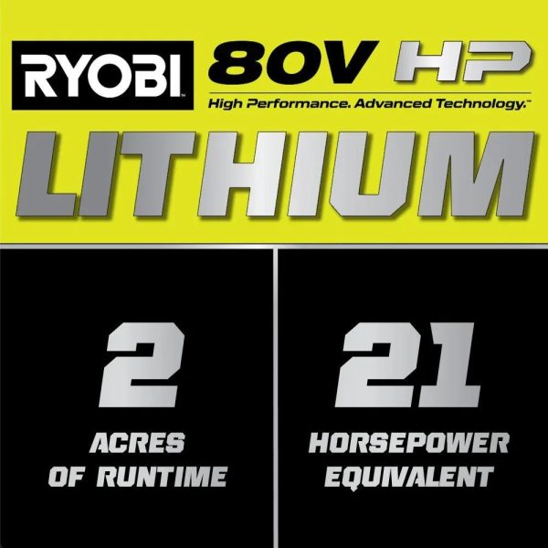 Brushless 80V Hp 46-Inch Cordless Lawn Tractor Battery Powered