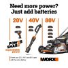 Worx WG471 40V Power Share 20″ Cordless Snow Blower with Brushless Motor