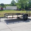 5×12 Powder Coated Dovetail Utility Trailer 3500lb Axle