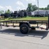 5×12 Powder Coated Dovetail Utility Trailer 3500lb Axle