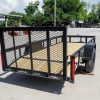 5×12 Powder Coated Dovetail Utility Trailer 3500lb Axle