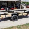 5×12 Powder Coated Dovetail Utility Trailer 3500lb Axle