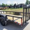 5×12 Powder Coated Dovetail Utility Trailer 3500lb Axle