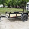 5×8 Powder Coated Dovetail Utility Trailer Single 3,500lb Axle