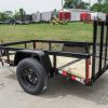 5×8 Powder Coated Dovetail Utility Trailer Single 3,500lb Axle