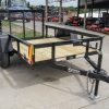 5×8 Powder Coated Dovetail Utility Trailer Single 3,500lb Axle