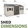 Lifetime Legacy 15×8 Plastic Storage Shed Kit w/ Floors