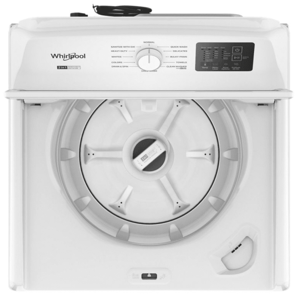 e2516265-9b8c-4e2c-ac61-c6e87c56c275.feba6748fcf42d9e7c0a45059d97a59f.png Whirlpool WTW4307SW 4.2–4.3 Cu. Ft. Top Load Washer with 2-in-1 Removable Agitator, Soft Close Glass Lid, White