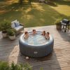 ea0a8138-aa7e-4f3d-895f-0dcea6629eb9.7a09bca23f1525cf53d1bd54d65c64d3.jpg Wave Atlantic 4-Person Round inflatable Hot Tub with integrated Heater and Aquajet Massage System