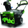 ego_3d5541bb-585b-4082-bddf-c405302a7fb2.jpg EGO Power+ 21-Inch Cordless Snow Blower, 56V, Steel Auger, (2) 5.0Ah Batteries & Charger