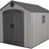 g1-27-1.jpg Lifetime Outdoor Storage Shed, 8 x 10 Foot, Grays