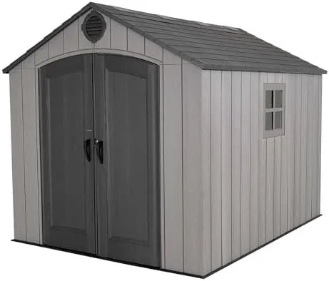 g1-27-1.jpg Lifetime Outdoor Storage Shed, 8 x 10 Foot, Grays