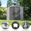 g2-21-1.jpg Lifetime Outdoor Storage Shed, 8 x 10 Foot, Grays