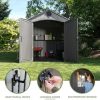 g3-21-1.jpg Lifetime Outdoor Storage Shed, 8 x 10 Foot, Grays