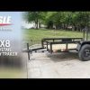 5×8 Powder Coated Dovetail Utility Trailer Single 3,500lb Axle