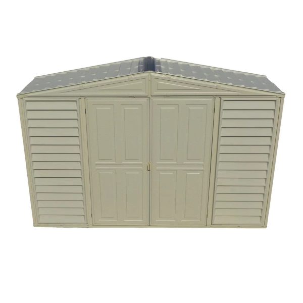 DuraMax 10.5ft x 2.75ft SidePro Vinyl Shed with Foundation Kit