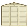 DuraMax 8ft x 6ft Storeall Vinyl Shed with Foundation Kit and window