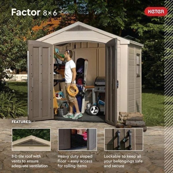 img-1478.jpg Factor 8 ft. W x 6 ft. D Plastic Storage Shed