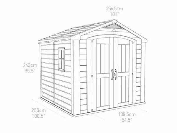 img-1851.jpg Keter Factor 8×8 Foot Large Resin Outdoor Shed