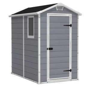 img-1852.jpg Keter Manor 4 ft. W x 6 ft. D Vertical Resin Outdoor Storage Shed Ideal For Patio Installation Included