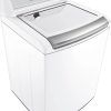 LG – 5.5 Cu. Ft. Smart Top Load Washer with TurboWash3D – White