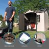 img-2144.jpg Lifetime 10′ x 8′ Outdoor Storage Shed with Carriage Doors Foundation and Installation Included.
