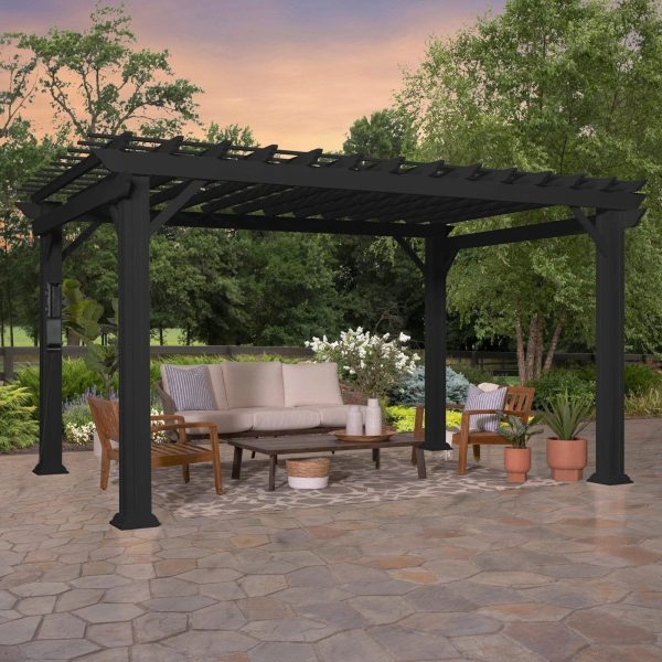 img-219.jpg 14×10 Stratford Traditional Steel Pergola With Sail Shade Soft Canopy