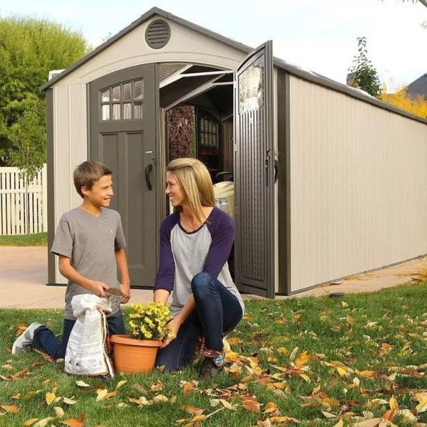 img-2219.jpg Lifetime 20′ x 8′ Outdoor Storage Shed Building Brown