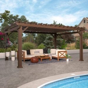 img-227.jpg 16×12 ashford traditional steel pergola with sail shade soft canopy