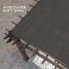 16×12 ashford traditional steel pergola with sail shade soft canopy