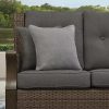 Newcastle 6-Piece Patio Deep Seating Set with Fire Pit – Smoke – Member’s Mark