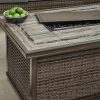 Newcastle 6-Piece Patio Deep Seating Set with Fire Pit – Smoke – Member’s Mark