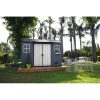 Oakland 11 ft. W x 7.5 ft. D Plastic Storage Shed
