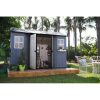 Oakland 11 ft. W x 7.5 ft. D Plastic Storage Shed